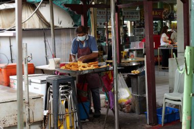 Kuala Lumpur, Malezya 18 Kasım 2024 Çin Mahallesi Jalan Petaling, Kuala Lumpur: A Bustling Market Scene
