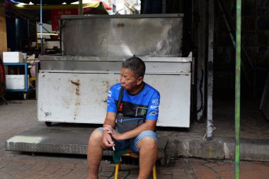 Kuala Lumpur, Malezya 18 Kasım 2024 Çin Mahallesi Jalan Petaling, Kuala Lumpur: A Bustling Market Scene