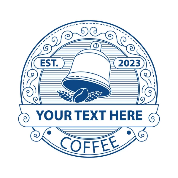 コーヒーバーのロゴ ロイヤリティフリーストックベクター
