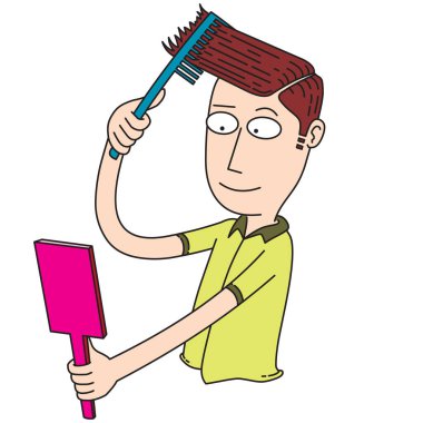 Adam tarağı düzgün kullan.