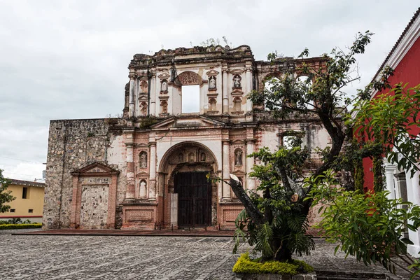 Antigua Old Church Ruins 스톡 이미지