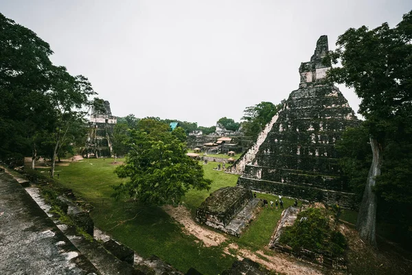 Central plaza of Tikal mayan city