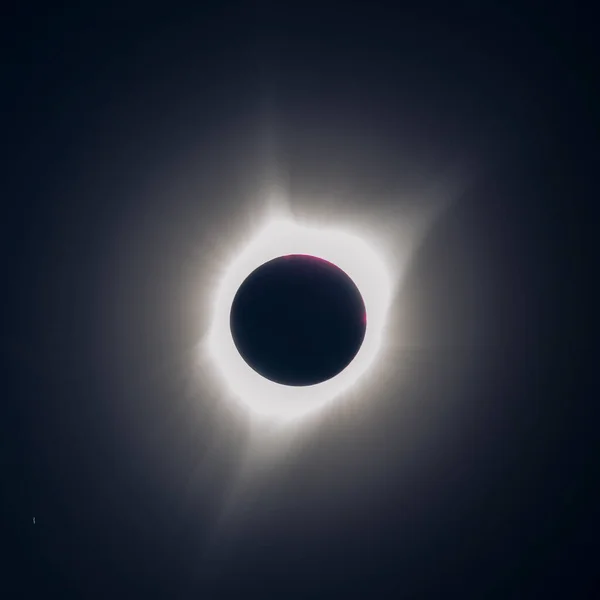Eclipse Solar Total 2017 América Imagen de stock