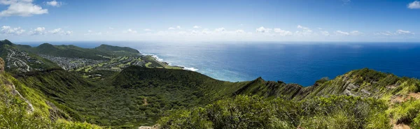 Panoramautsikt Över Koko Krater Och Stilla Havet — Stockfoto
