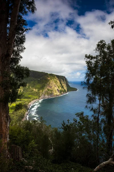 Pohled Posvátné Údolí Waipio — Stock fotografie