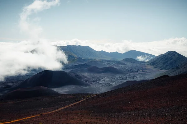 Szczytowe Kratery Stożki Żużlowe Parku Narodowego Haleakala — Zdjęcie stockowe