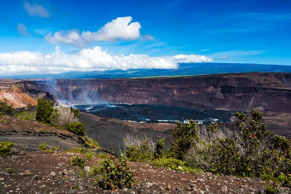 Kilauea Crater Slopes Mauna Loa Volcano — Stock Photo, Image
