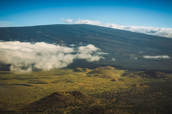 Cônes Cendres Sur Pente Mauna Loa — Photo