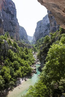 Verdon Kanyonu 'nun içinden bak.