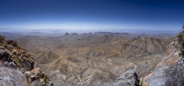 Panoramik manzara Big Bend Ulusal Park manzarası