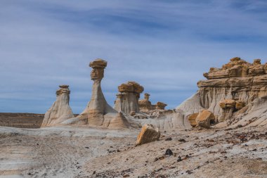 New Mexico vahşi doğasında kayalar ve kireçtaşı