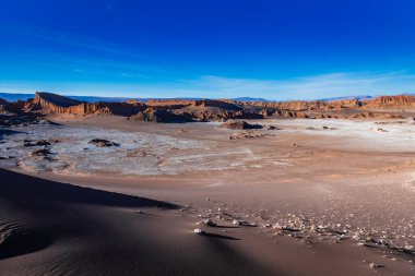 Atakama Çölü 'ndeki Ay Vadisi manzarası