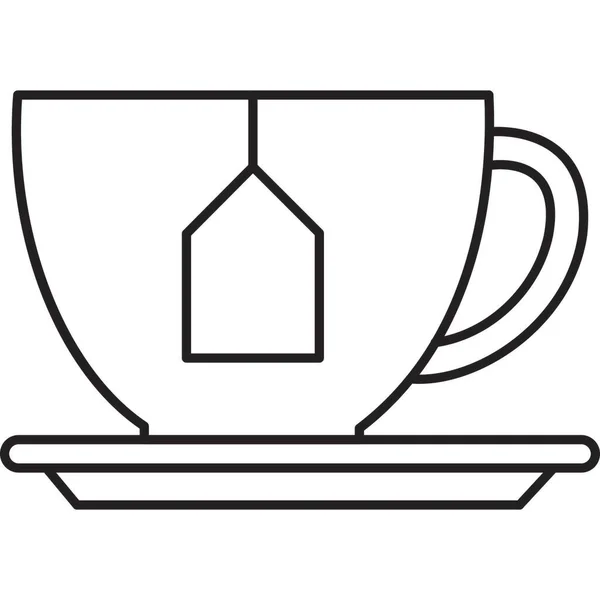 Xícara Chá Que Pode Facilmente Modificar Editar — Fotografia de Stock
