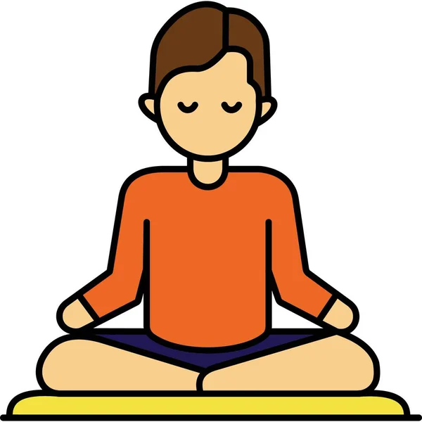 Meditation Som Lätt Kan Ändra Eller Redigera — Stockfoto