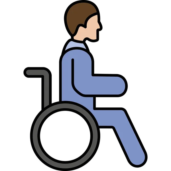 Kolayca Değiştirebilen Veya Düzenleyebilen Tekerlekli Sandalye — Stok fotoğraf