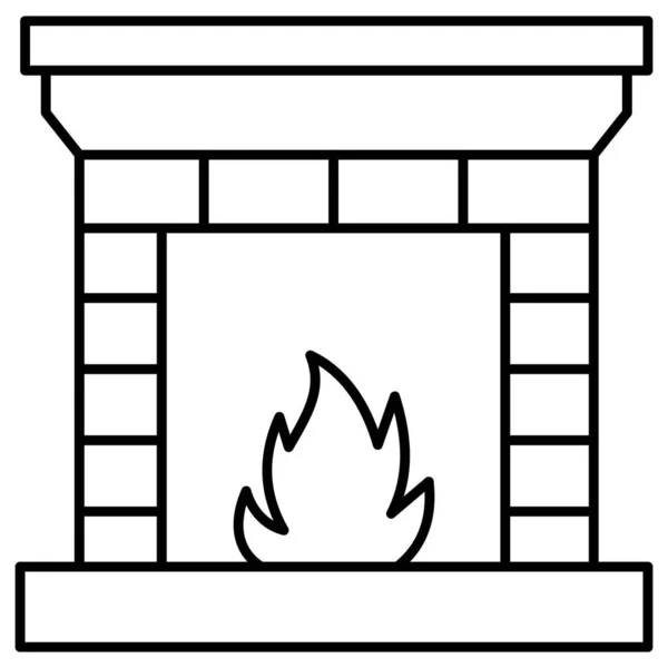 Fireplace Which Can Easily Modify Edit — Stock Photo, Image