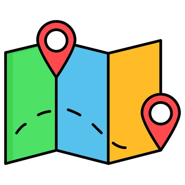 Lokalizacja Mapy Która Może Łatwo Modyfikować Lub Edytować — Zdjęcie stockowe