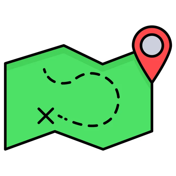 Localização Mapa Que Pode Facilmente Modificar Editar — Fotografia de Stock