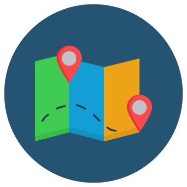 Kolayca değiştirilebilen veya düzenlenebilen konum haritası 