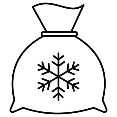 Kolayca değiştirebilen ya da düzenleyebilen Noel Baba çantası