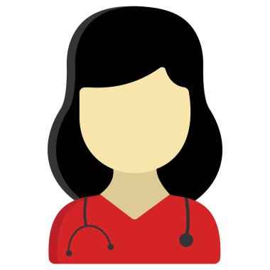 Doktor. Web simgesi basit tasarım