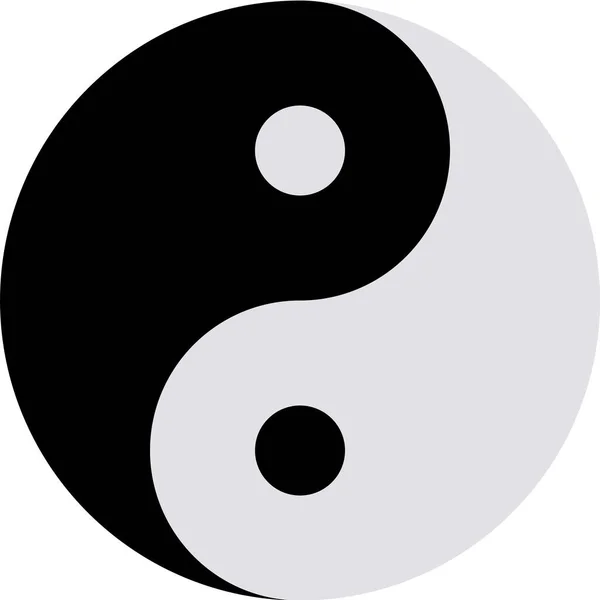 Yin Yang Die Gemakkelijk Kan Wijzigen Bewerken — Stockfoto
