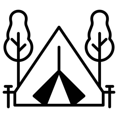 Ağaç. Web simgesi basit illüstrasyon