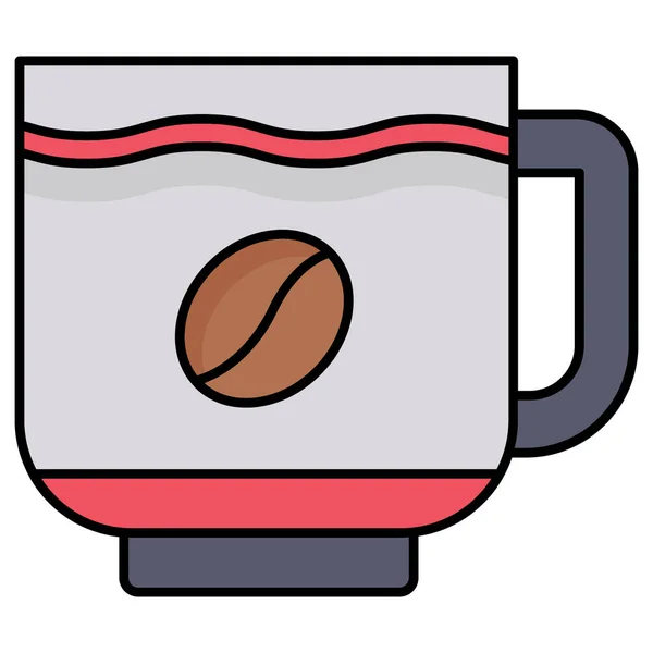 Tasse Cappuccino Illustration Vektor Auf Weißem Hintergrund — Stockfoto
