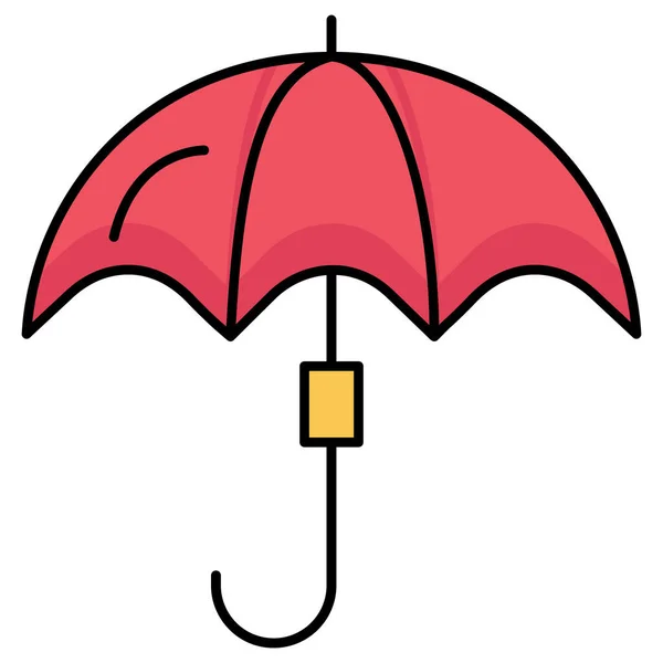 Regenschirm Web Symbol Einfache Illustration — Stockfoto