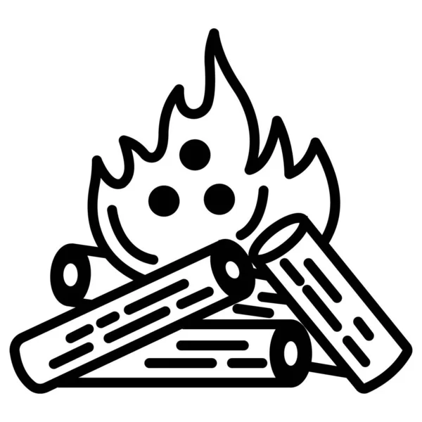 Ogień Ikona Web Prosta Ilustracja — Zdjęcie stockowe