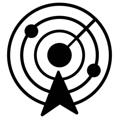 Kolayca düzenleyebilen veya düzenleyebilen Radar Simgesi