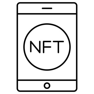 Cep telefonu. Web simgesi basit illüstrasyon