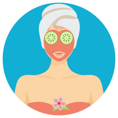 Kaplıca. Web simgesi basit illüstrasyon