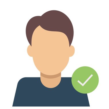 User avatar icon, illustration