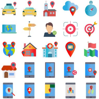                 Harita ve Konum Simgesi Paketi