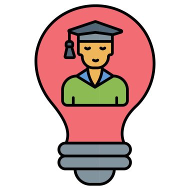 Eğitim. Web simgesi basit illüstrasyon