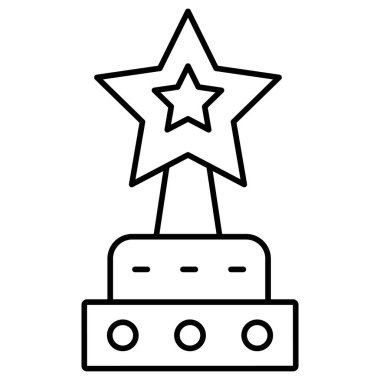 Kupa. Web simgesi basit illüstrasyon