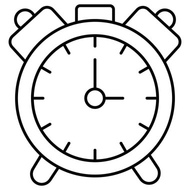 Saat. Web simgesi basit illüstrasyon