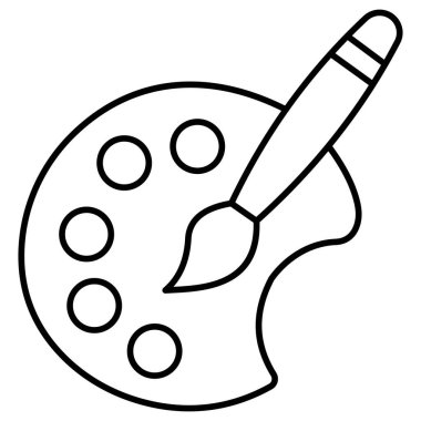 Palet. Web simgesi basit tasarım