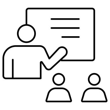 İş sunumu. Basit resimleme