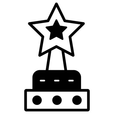 Kupa. Web simgesi basit illüstrasyon