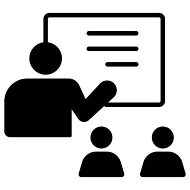 İş. Web simgesi basit illüstrasyon