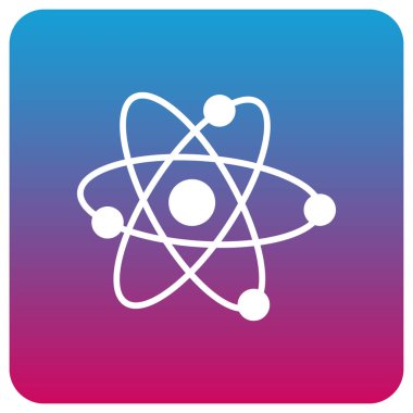 atom simgesi vektör illüstrasyonu