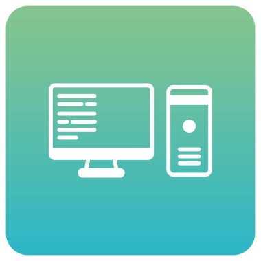 bilgisayar izleme simgesi, illüstrasyon