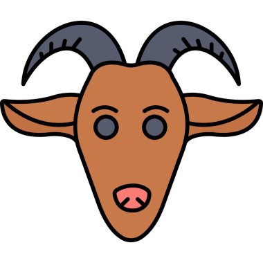 cute cartoon of a goat