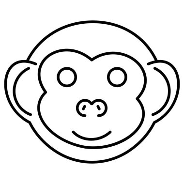 Şirin panda surat, vektör illüstrasyon