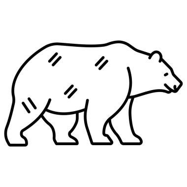 Kutup ayısı vektör çizim