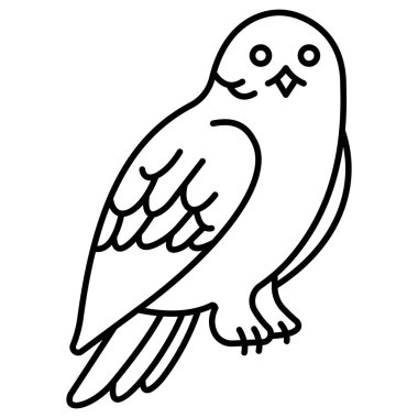 Şirin kuşun vektör çizimi