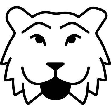 Kedi. Web simgesi basit illüstrasyon