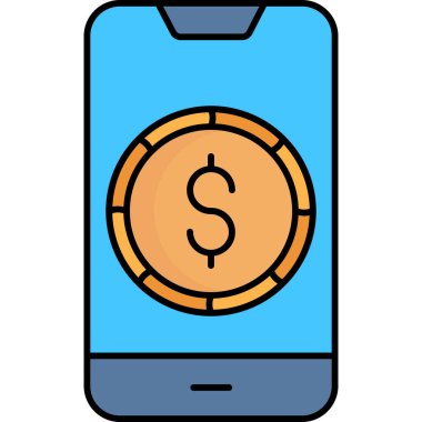 Mobil bankacılık. Basit resimleme